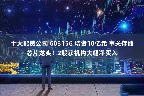十大配资公司 603156 增资10亿元 事关存储芯片龙头！2股获机构大幅净买入