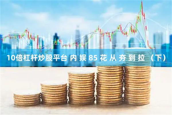 10倍杠杆炒股平台 内 娱 85 花 从 夯 到 拉 （下）