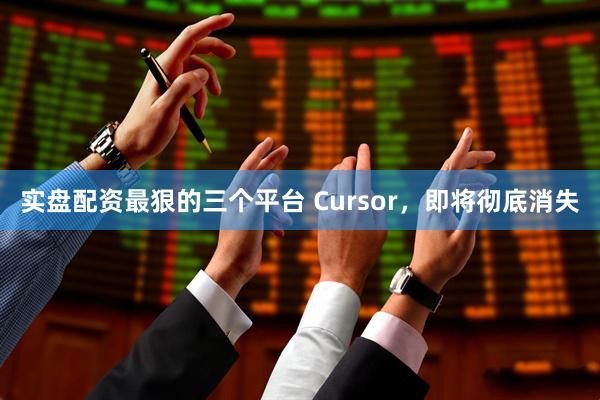 实盘配资最狠的三个平台 Cursor，即将彻底消失